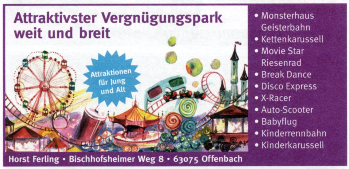 Attraktionen 2019